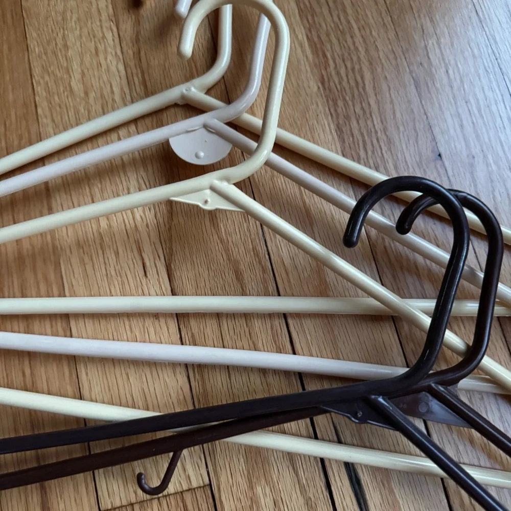 Set of Cream and Brown Hangers